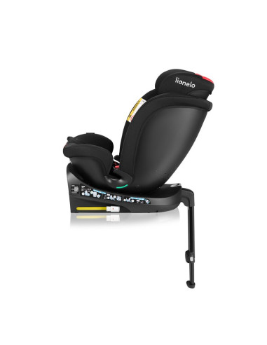 BN-LO-NAVY_I-SIZE_BLACK_RED,Scaun auto, Lionelo, i-Size Navy, 0-36 Kg, 40-150 cm, Cu isofix si picior de fixare, Protectie later