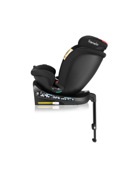 BN-LO-NAVY_I-SIZE_BLACK_RED,Scaun auto, Lionelo, i-Size Navy, 0-36 Kg, 40-150 cm, Cu isofix si picior de fixare, Protectie later