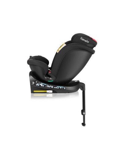 BN-LO-NAVY_I-SIZE_BLACK_RED,Scaun auto, Lionelo, i-Size Navy, 0-36 Kg, 40-150 cm, Cu isofix si picior de fixare, Protectie later