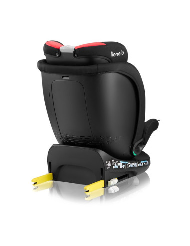 BN-LO-NAVY_I-SIZE_BLACK_RED,Scaun auto, Lionelo, i-Size Navy, 0-36 Kg, 40-150 cm, Cu isofix si picior de fixare, Protectie later