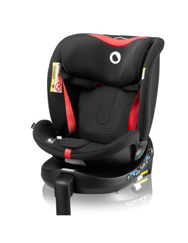 BN-LO-NAVY_I-SIZE_BLACK_RED,Scaun auto, Lionelo, i-Size Navy, 0-36 Kg, 40-150 cm, Cu isofix si picior de fixare, Protectie later