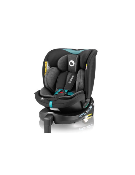 BN-LO-NAVY_I-SIZE_BLACK_TURQUOISE,Scaun auto, Lionelo, i-Size Navy, 0-36 Kg, 40-150 cm, Cu isofix si picior de fixare, Protectie