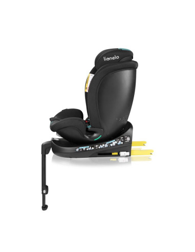 BN-LO-NAVY_I-SIZE_BLACK_TURQUOISE,Scaun auto, Lionelo, i-Size Navy, 0-36 Kg, 40-150 cm, Cu isofix si picior de fixare, Protectie