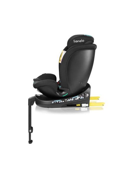 BN-LO-NAVY_I-SIZE_BLACK_TURQUOISE,Scaun auto, Lionelo, i-Size Navy, 0-36 Kg, 40-150 cm, Cu isofix si picior de fixare, Protectie