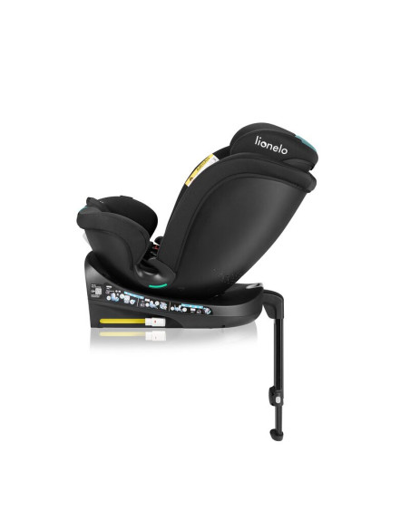 BN-LO-NAVY_I-SIZE_BLACK_TURQUOISE,Scaun auto, Lionelo, i-Size Navy, 0-36 Kg, 40-150 cm, Cu isofix si picior de fixare, Protectie