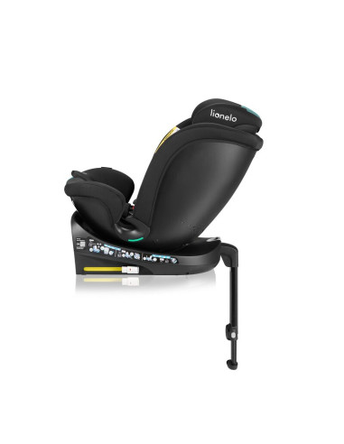 BN-LO-NAVY_I-SIZE_BLACK_TURQUOISE,Scaun auto, Lionelo, i-Size Navy, 0-36 Kg, 40-150 cm, Cu isofix si picior de fixare, Protectie