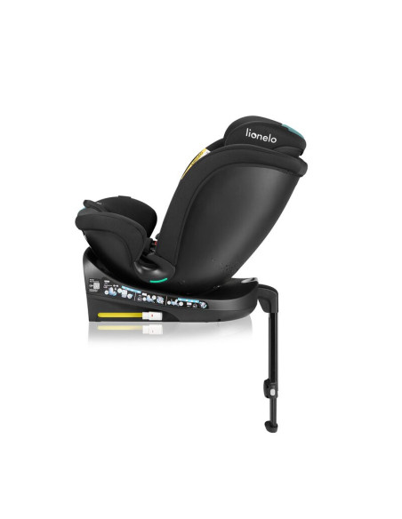 BN-LO-NAVY_I-SIZE_BLACK_TURQUOISE,Scaun auto, Lionelo, i-Size Navy, 0-36 Kg, 40-150 cm, Cu isofix si picior de fixare, Protectie