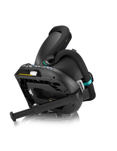 BN-LO-NAVY_I-SIZE_BLACK_TURQUOISE,Scaun auto, Lionelo, i-Size Navy, 0-36 Kg, 40-150 cm, Cu isofix si picior de fixare, Protectie
