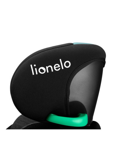 BN-LO-NAVY_I-SIZE_BLACK_TURQUOISE,Scaun auto, Lionelo, i-Size Navy, 0-36 Kg, 40-150 cm, Cu isofix si picior de fixare, Protectie
