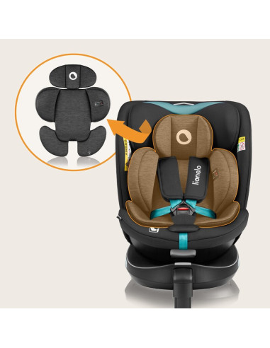BN-LO-NAVY_I-SIZE_BLACK_TURQUOISE,Scaun auto, Lionelo, i-Size Navy, 0-36 Kg, 40-150 cm, Cu isofix si picior de fixare, Protectie