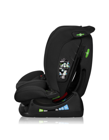 BN-LO-IZZY_I-SIZE_BLACK_CARBON,Scaun auto, Lionelo, i-Size Izzy, 0-36 Kg, 40-150 cm, Instalare cu centurile masinii, Protectie l