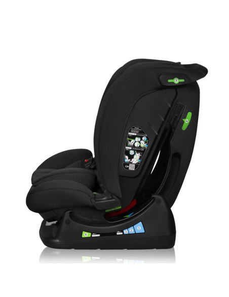 BN-LO-IZZY_I-SIZE_BLACK_CARBON,Scaun auto, Lionelo, i-Size Izzy, 0-36 Kg, 40-150 cm, Instalare cu centurile masinii, Protectie l