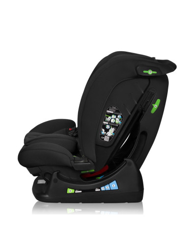 BN-LO-IZZY_I-SIZE_BLACK_CARBON,Scaun auto, Lionelo, i-Size Izzy, 0-36 Kg, 40-150 cm, Instalare cu centurile masinii, Protectie l