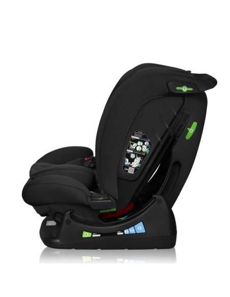 BN-LO-IZZY_I-SIZE_BLACK_CARBON,Scaun auto, Lionelo, i-Size Izzy, 0-36 Kg, 40-150 cm, Instalare cu centurile masinii, Protectie l