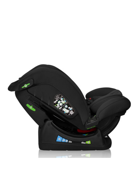 BN-LO-IZZY_I-SIZE_BLACK_CARBON,Scaun auto, Lionelo, i-Size Izzy, 0-36 Kg, 40-150 cm, Instalare cu centurile masinii, Protectie l