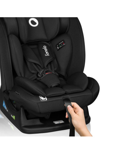 BN-LO-IZZY_I-SIZE_BLACK_CARBON,Scaun auto, Lionelo, i-Size Izzy, 0-36 Kg, 40-150 cm, Instalare cu centurile masinii, Protectie l