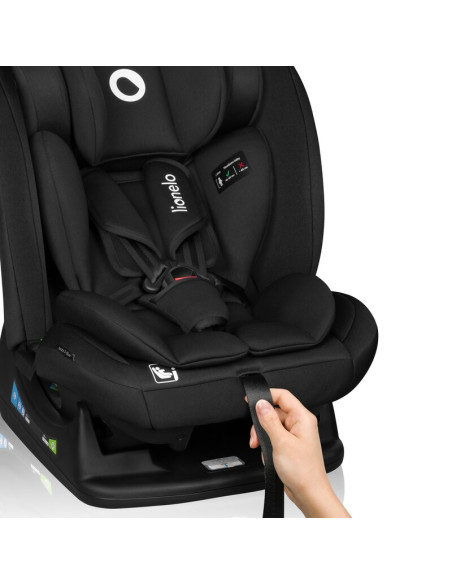 BN-LO-IZZY_I-SIZE_BLACK_CARBON,Scaun auto, Lionelo, i-Size Izzy, 0-36 Kg, 40-150 cm, Instalare cu centurile masinii, Protectie l