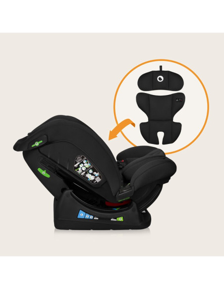 BN-LO-IZZY_I-SIZE_BLACK_CARBON,Scaun auto, Lionelo, i-Size Izzy, 0-36 Kg, 40-150 cm, Instalare cu centurile masinii, Protectie l