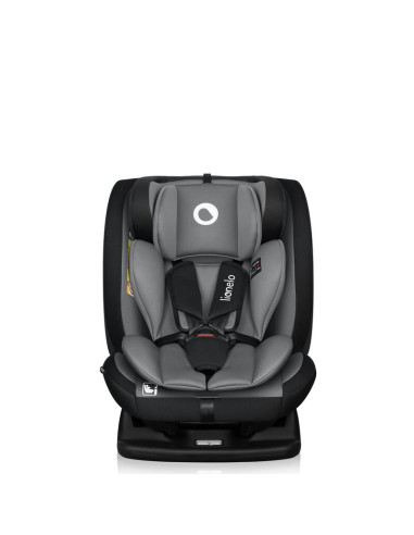 BN-LO-IZZY_I-SIZE_BLACK_GREY,Scaun auto, Lionelo, i-Size Izzy, 0-36 Kg, 40-150 cm, Instalare cu centurile masinii, Protectie lat