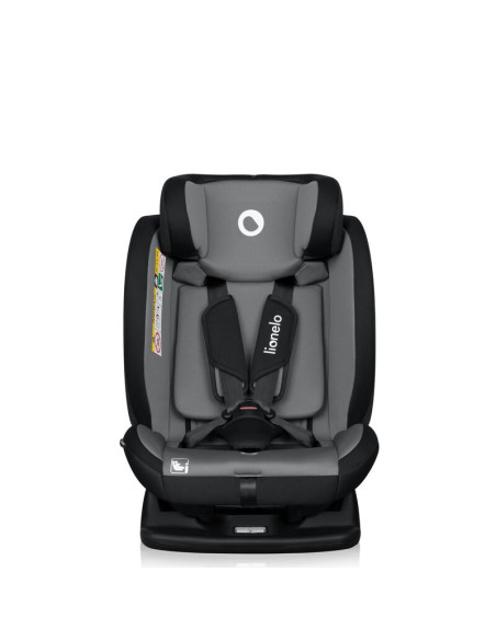 BN-LO-IZZY_I-SIZE_BLACK_GREY,Scaun auto, Lionelo, i-Size Izzy, 0-36 Kg, 40-150 cm, Instalare cu centurile masinii, Protectie lat