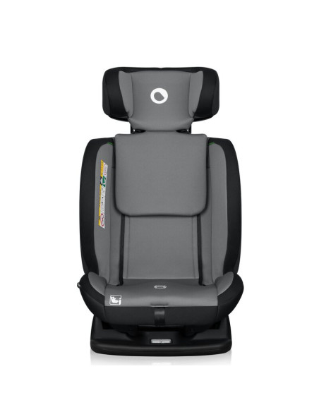 BN-LO-IZZY_I-SIZE_BLACK_GREY,Scaun auto, Lionelo, i-Size Izzy, 0-36 Kg, 40-150 cm, Instalare cu centurile masinii, Protectie lat