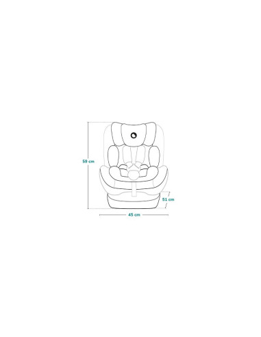 BN-LO-IZZY_I-SIZE_BLACK_GREY,Scaun auto, Lionelo, i-Size Izzy, 0-36 Kg, 40-150 cm, Instalare cu centurile masinii, Protectie lat