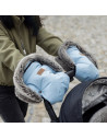 BN-527595,Manusi calduroase pentru carucior, Petite&Mars, Furry, Cu blanita detasabila, Pentru vremea rece, Potrivite pentru ori