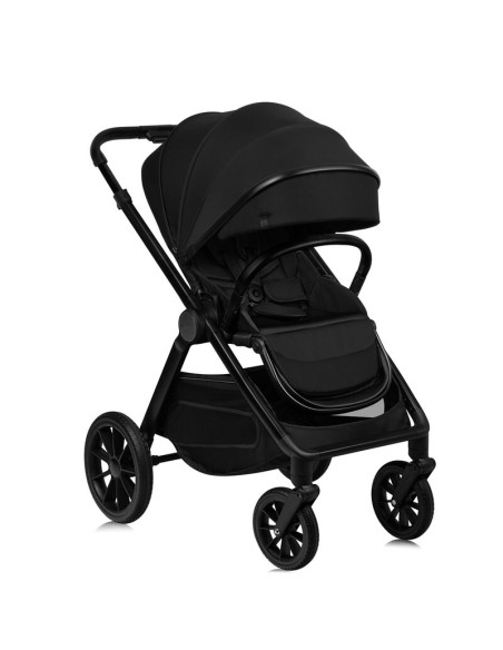 BN-LO-LAYLA_2IN1_BLACK_ONYX,Carucior 2 in 1, Lionelo, Layla, Pana la 22 kg, Cadru aluminiu, Cu landou intarit si salteluta din s