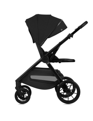 BN-LO-LAYLA_2IN1_BLACK_ONYX,Carucior 2 in 1, Lionelo, Layla, Pana la 22 kg, Cadru aluminiu, Cu landou intarit si salteluta din s