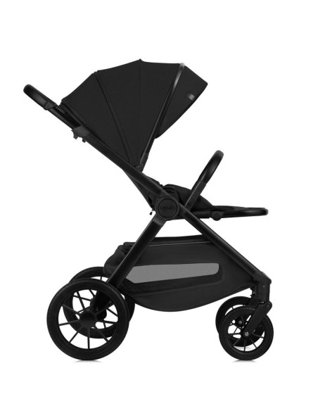 BN-LO-LAYLA_2IN1_BLACK_ONYX,Carucior 2 in 1, Lionelo, Layla, Pana la 22 kg, Cadru aluminiu, Cu landou intarit si salteluta din s