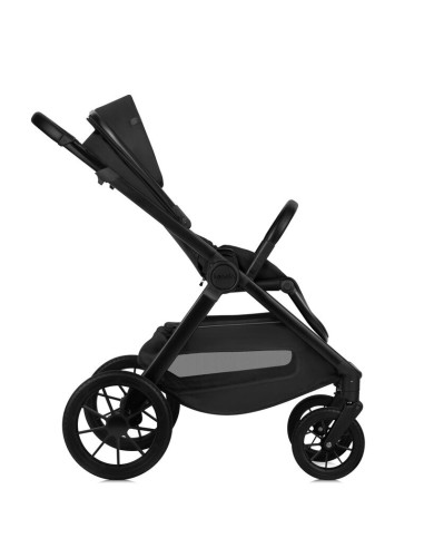 BN-LO-LAYLA_2IN1_BLACK_ONYX,Carucior 2 in 1, Lionelo, Layla, Pana la 22 kg, Cadru aluminiu, Cu landou intarit si salteluta din s