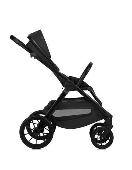 BN-LO-LAYLA_2IN1_BLACK_ONYX,Carucior 2 in 1, Lionelo, Layla, Pana la 22 kg, Cadru aluminiu, Cu landou intarit si salteluta din s