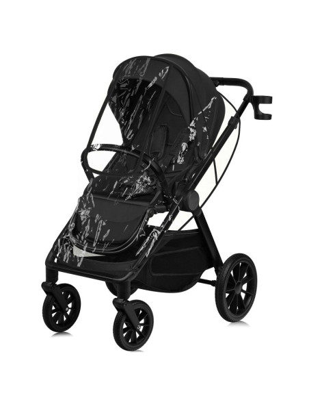 BN-LO-LAYLA_2IN1_BLACK_ONYX,Carucior 2 in 1, Lionelo, Layla, Pana la 22 kg, Cadru aluminiu, Cu landou intarit si salteluta din s