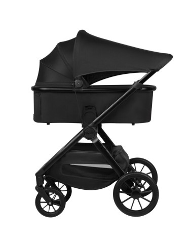 BN-LO-LAYLA_2IN1_BLACK_ONYX,Carucior 2 in 1, Lionelo, Layla, Pana la 22 kg, Cadru aluminiu, Cu landou intarit si salteluta din s