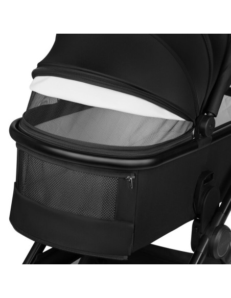 BN-LO-LAYLA_2IN1_BLACK_ONYX,Carucior 2 in 1, Lionelo, Layla, Pana la 22 kg, Cadru aluminiu, Cu landou intarit si salteluta din s