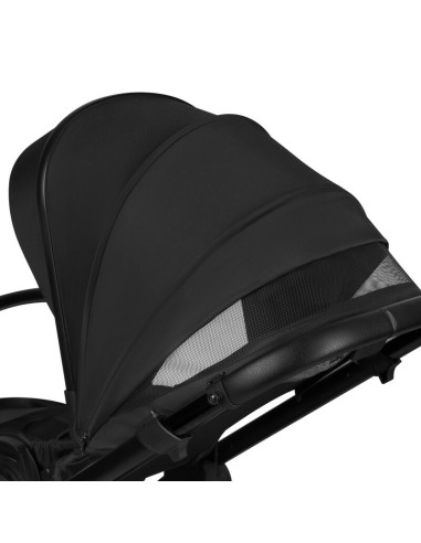 BN-LO-LAYLA_2IN1_BLACK_ONYX,Carucior 2 in 1, Lionelo, Layla, Pana la 22 kg, Cadru aluminiu, Cu landou intarit si salteluta din s