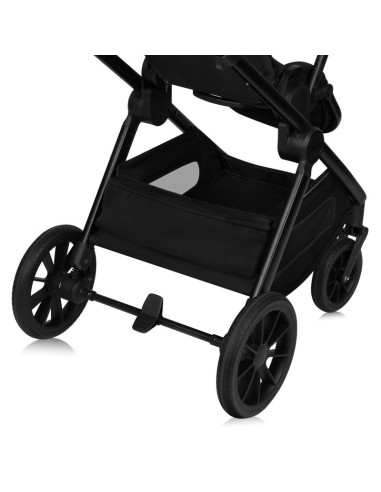 BN-LO-LAYLA_2IN1_BLACK_ONYX,Carucior 2 in 1, Lionelo, Layla, Pana la 22 kg, Cadru aluminiu, Cu landou intarit si salteluta din s