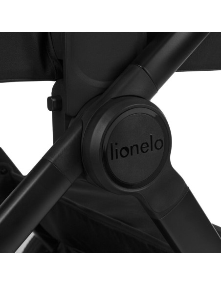 BN-LO-LAYLA_2IN1_BLACK_ONYX,Carucior 2 in 1, Lionelo, Layla, Pana la 22 kg, Cadru aluminiu, Cu landou intarit si salteluta din s