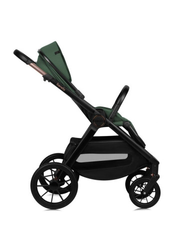 BN-LO-LAYLA_2IN1_GREEN_FOREST,Carucior 2 in 1, Lionelo, Layla, Pana la 22 kg, Cadru aluminiu, Cu landou intarit si salteluta din