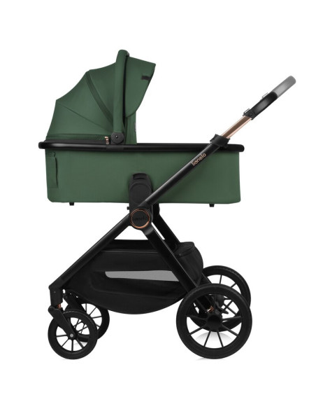 BN-LO-LAYLA_2IN1_GREEN_FOREST,Carucior 2 in 1, Lionelo, Layla, Pana la 22 kg, Cadru aluminiu, Cu landou intarit si salteluta din