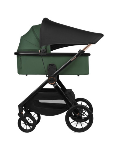 BN-LO-LAYLA_2IN1_GREEN_FOREST,Carucior 2 in 1, Lionelo, Layla, Pana la 22 kg, Cadru aluminiu, Cu landou intarit si salteluta din