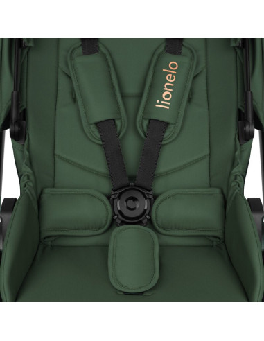 BN-LO-LAYLA_2IN1_GREEN_FOREST,Carucior 2 in 1, Lionelo, Layla, Pana la 22 kg, Cadru aluminiu, Cu landou intarit si salteluta din