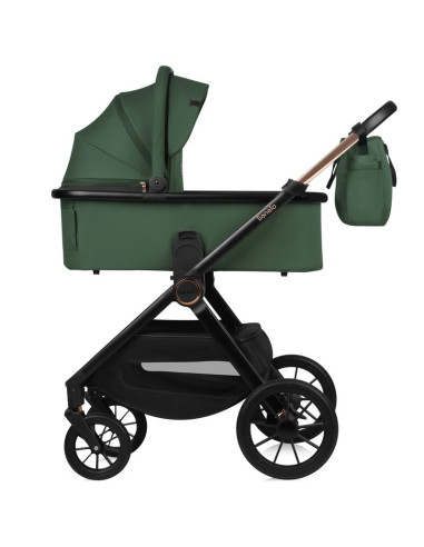 BN-LO-LAYLA_2IN1_GREEN_FOREST,Carucior 2 in 1, Lionelo, Layla, Pana la 22 kg, Cadru aluminiu, Cu landou intarit si salteluta din