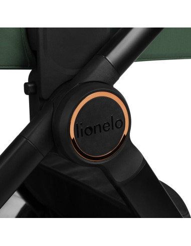 BN-LO-LAYLA_2IN1_GREEN_FOREST,Carucior 2 in 1, Lionelo, Layla, Pana la 22 kg, Cadru aluminiu, Cu landou intarit si salteluta din
