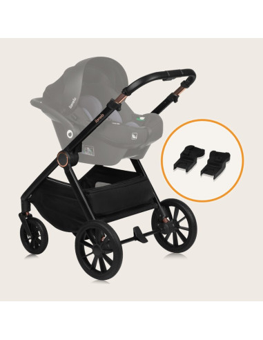 BN-LO-LAYLA_2IN1_GREEN_FOREST,Carucior 2 in 1, Lionelo, Layla, Pana la 22 kg, Cadru aluminiu, Cu landou intarit si salteluta din