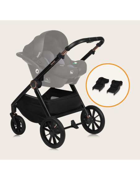 BN-LO-LAYLA_2IN1_GREEN_FOREST,Carucior 2 in 1, Lionelo, Layla, Pana la 22 kg, Cadru aluminiu, Cu landou intarit si salteluta din