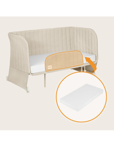 BN-LO-THOMI_PLUS_BEIGE_SAND,Patut co-sleeper, Lionelo, Thomi Plus, 5 in 1, Multifunctional, Sustine pana la 9 kg ca patut, 15 kg