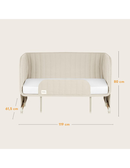 BN-LO-THOMI_PLUS_BEIGE_SAND,Patut co-sleeper, Lionelo, Thomi Plus, 5 in 1, Multifunctional, Sustine pana la 9 kg ca patut, 15 kg