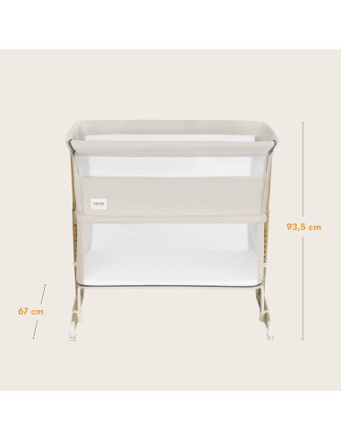 BN-LO-THOMI_PLUS_BEIGE_SAND,Patut co-sleeper, Lionelo, Thomi Plus, 5 in 1, Multifunctional, Sustine pana la 9 kg ca patut, 15 kg