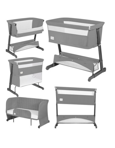 BN-LO-THOMI_PLUS_GREY_CONCRETE,Patut co-sleeper, Lionelo, Thomi Plus, 5 in 1, Multifunctional, Sustine pana la 9 kg ca patut, 15
